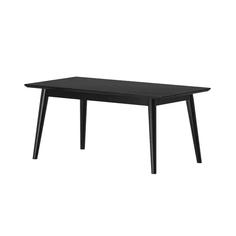 Solid Wood 40" Mid Century Modern Coffee Table for Living Room