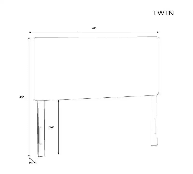 Twin Upholstered Edwardian Headboard